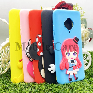 Vivo S1 Pro Back Cover Hello Kitty Minion Taddy Bear Soft Silicon Fancy Cover For Girls