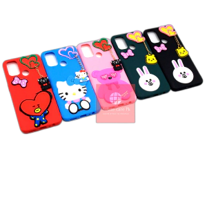 Oppo A53 Back Cover Hello Kitty Mickey Mouse Braslate Chain Soft Girls Case Cover For Oppo A53