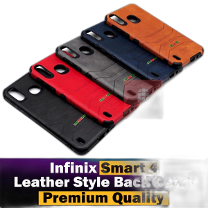 Infinix Smart 4 Back Cover Multicolour Soft Pierre Leather stuff pouch Texture pattren Case Cover For Infinix Smart 4