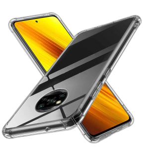 Xiaomi Poco X3 NFC Back Cover Transparent Extra Bumper Anti Shock Soft Crystal Clear Case For Xiaomi Poco X3 NFC