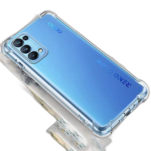 Oppo Reno 5 4G Back Cover Transparent Extra Bumper Anti Shock Soft Crystal Clear Case For Oppo Reno 5 4G