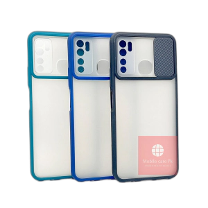 Tecno Spark 5 Back Cover Cover Smoky Matte Bumper Armor Case Window Shutter Slide Camera lens Protector Case Cover For Tecno Spark 5