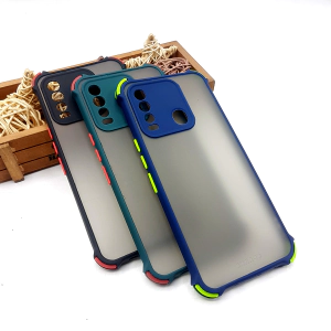 Tecno Spark 8 Back Cover Smoky Matte Bumper Armor Case Camera Protection Cover For Tecno Spark 8