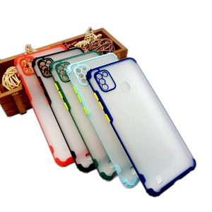 Tecno Pop 4 Pro Back Cover Smoky Matte Armor Case Camera Protection Cover For Tecno Pop 4 Pro