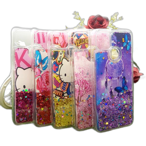 Infinix Hot 10i Back Cover Water Shiny Ladies Soft Silicon Case For Infinix Hot 10i - Glitter