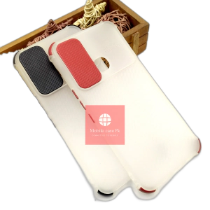 Infinix Hot 11 Back Cover White Soft Smoky Matte Shutter Bumper Case For Boys