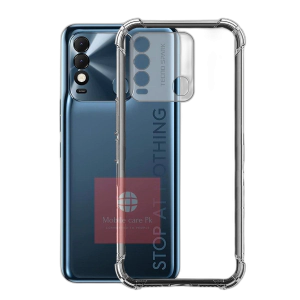 Tecno Spark 8 Back Cover Transparent Extra Bumper Anti Shock Soft Crystal Clear Case For Spark 8