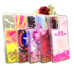 Samsung Galaxy A72 5G Back Cover Water Glitter Shiny Soft Silicon Galaxy A72 5G Case For Girls