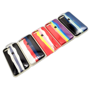 Apple iPhone 8 Plus Back Cover Multicolour Soft Rainbow Style Silicone Case For iPhone 8 Plus