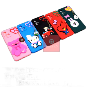 Vivo Y21A Back Cover Hello Kitty Braslate Chain Soft Y21A Case For Girls
