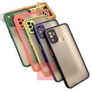 Oppo A53 Back Cover Smoky Matte Armor Case Camera protection A53 Cover For Boys