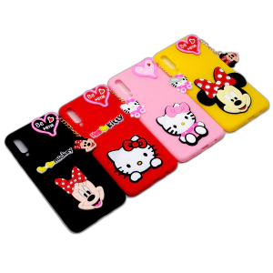 Samsung Galaxy A50 Back Cover Hello Kitty Braslate Chain Soft Galaxy A50 Case For Girls