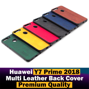 Huawei Y7 Prime 2018 Back Cover Leather Type Soft Y7 2018 Case For Boys