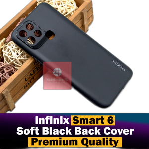 Infinix Smart 6 Back Cover Black Soft Rock Style Smart 6 Case For Boys