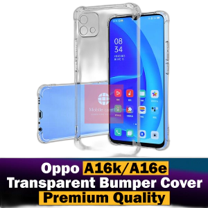 Oppo A16k Back Cover Transparent Extra Bumper Anti Shock Soft Crystal Clear Case For A16k