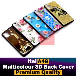 iTel A48 Back Cover Multicolour 3D Printed Design Case For iTel A48