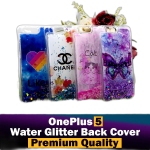 OnePlus 5 Back Cover Water Glitter Shiny Soft Silicon 1+5 Case For Girls