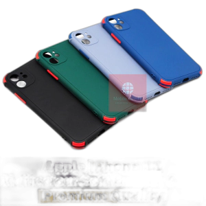 Apple iPhone 11 Back Cover Multicolour Soft Plain Bumper Camera Protection Cover For iPhone 11