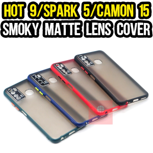 Tecno Camon 15 Back Cover Smoky Matte Lens Style Camon 15 Case For Boys