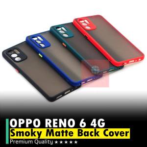 Oppo Reno 6 4G Back Cover Smoky Matte Armor Case Camera Protection Cover For Oppo Reno 6