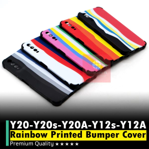 Vivo Y20 Back Cover Rainbow Multicolour 3D Bumper Matte Cover For Boys Y20