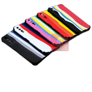 Vivo Y12s Back Cover Rainbow Multicolour 3D Bumper Matte Cover For Boys Y12s