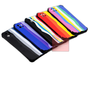Oppo A16k Back Cover Rainbow Multicolour 3D Bumper Matte Cover For Boys A16k