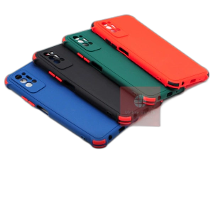 Tecno Pova 2 Back Cover Multicolour Soft Plain Bumper Camera Protection Cover For Tecno Pova 2