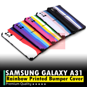 Samsung Galaxy A31 Back Cover Rainbow Bumper Camera Protection Cover For Samsung A31