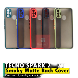 Tecno Spark 7 Back Cover Smok Matte Armor Defender Case Camera Protection Cover For Tecno Spark 7