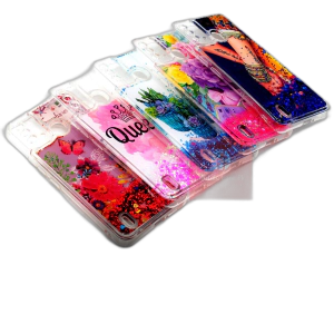 iTel Vision 2s Back Cover Water Glitter Shiny Soft Silicon Vision 2s Case For Girls