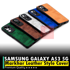 Samsung Galaxy A53 5G Back Cover Soft Leather Markhor Style Case For Samsung A53 5G
