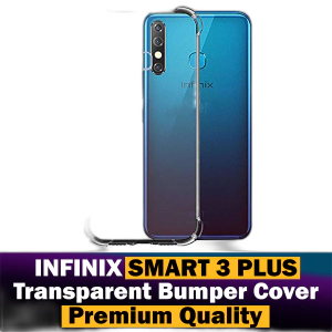 Infinix Smart 3 Plus Back Cover Transparent Extra Bumper Anti Shock Soft Crystal Clear Case For Infinix Smart 3 Plus