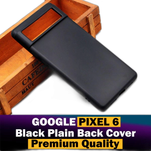 Google Pixel 6 Back Cover Soft Plain Black Case For Google Pixel 6