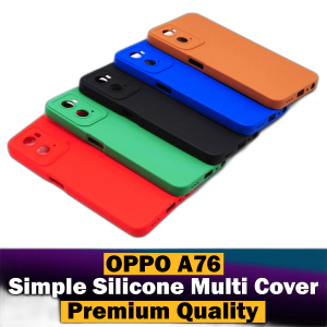 Oppo A96 Back Cover Multicolour Soft Plain Case For Oppo A96