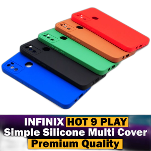 Infinix Hot 9 Play Back Cover Multicolour Soft Plain Case For Infinix Hot 9 Play