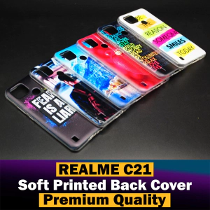 Realme C21 Back Cover Multicolour Soft Silicon Printed Case For Realme C21