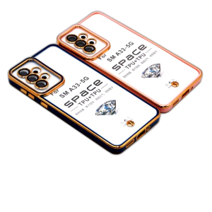 Samsung Galaxy A33 5G Lens protection Bronzing soft silicon Plating Color Golden Shine Border Cover For Samsung A33 5G