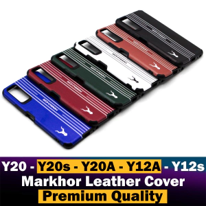 Vivo Y20 Back Cover Premium Quality Soft Leather Markhor Style Case For Vivo Y20