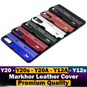 Vivo Y12A Back Cover Premium Quality Soft Leather Markhor Style Case For Vivo Y12A