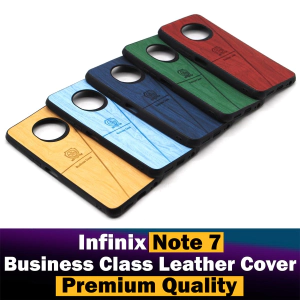 Infinix Note 7 Back Cover Premium Quality Business Class Leather Case For Infinix Note 7