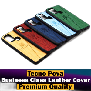 Tecno Pova Back Cover Premium Quality Business Class Leather Case For Tecno Pova