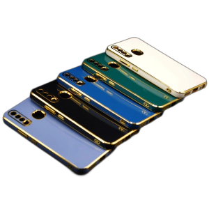 Vivo Y15 Back Cover Soft Multi Camera Protection Cover For Vivo Y15 - Golden Border