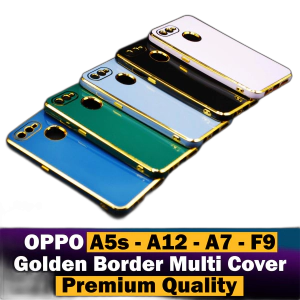 Oppo A5s Back Cover Soft Multi Golden Border Camera Protection Cover For Oppo A5s