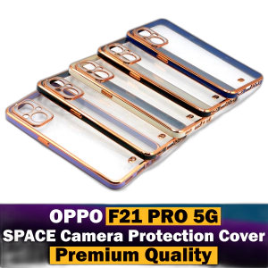 Oppo F21 Pro 5G Golden Cover Chrome Side Golden Back Cover For F21 Pro 5G