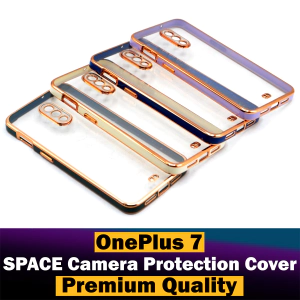 OnePlus 7 Golden Cover Chrome Side Golden Back Cover For 1+7