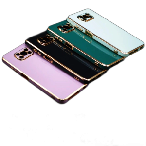 Xiaomi Poco X3 Pro Back Cover Soft Multi Golden Border Camera Protection Cover For Xiaomi Poco X3 Pro