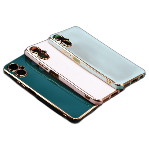 Tecno Camon 19 Neo Back Cover Soft Multi Camera Protection Cover For Tecno Camon 19 Neo - Golden Border