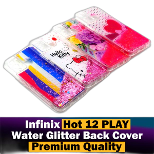 Infinix Hot 12 Play Back Cover Water Glitter Shiny Soft Silicon Infinix Hot 12 Play Case For Girls