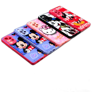 Samsung Galaxy A73 5G Back Cover Multicolour Soft Silicon Ladies Printed Case For Samsung Galaxy A73 5G